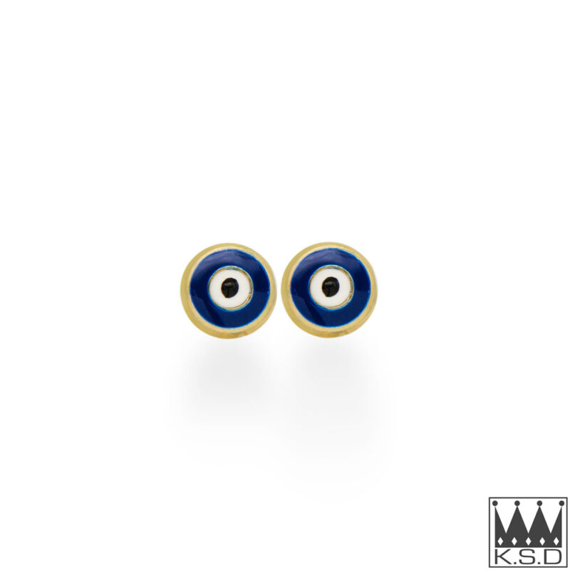 Evil Eye Gold Studs