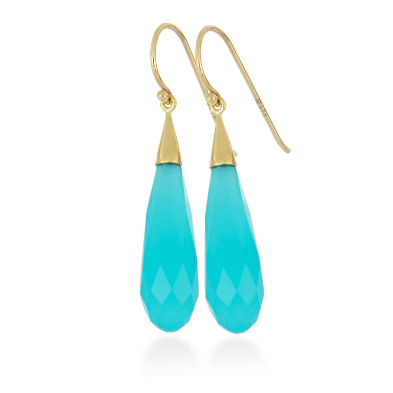 Turquoise Briolette Drop Earrings